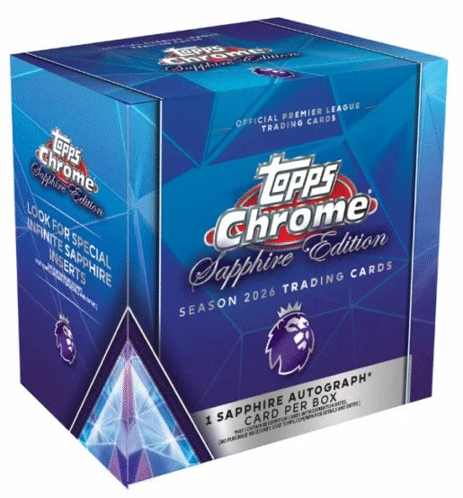 Topps Chrome Premier League Sapphire 2026 – Kaboom Sports Trading