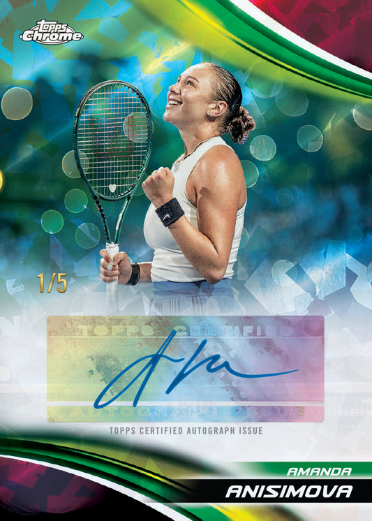 Topps Chrome Tennis Sapphire Edition 2025