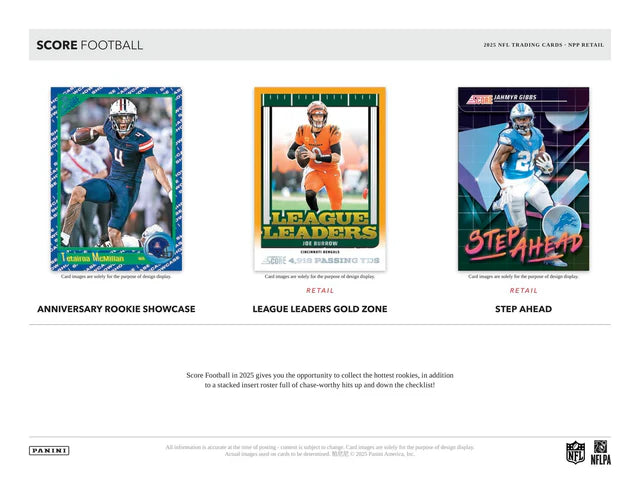2025 Panini Score Football - Mega Box