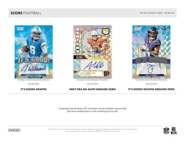 2025 Panini Score Football - Mega Box