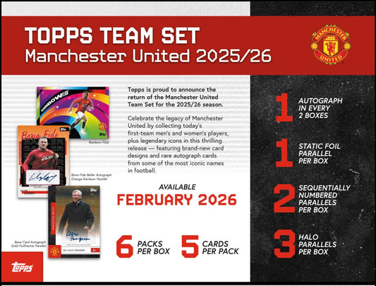 Topps Manchester United Team Set 2025/26