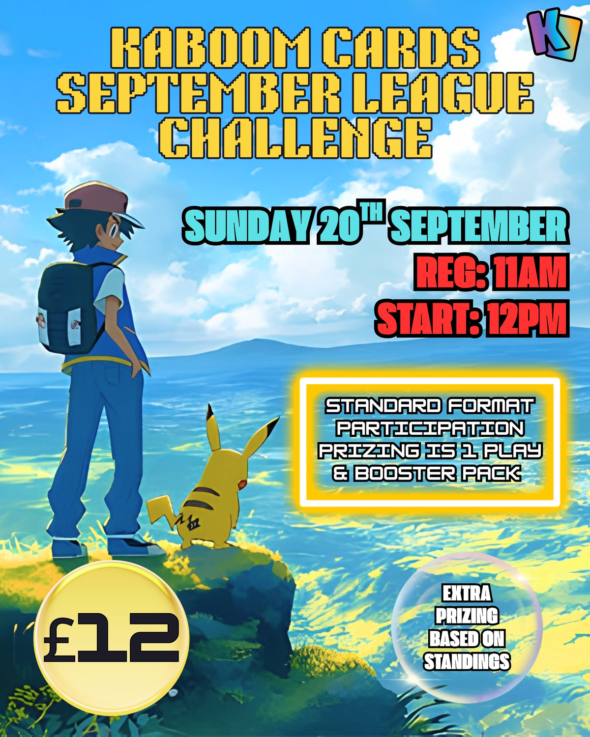 POKEMON PLAY - SEPTEMBER LEAGUE CHALLENGE 2026 - SUNDAY 20TH SEPTEMBER