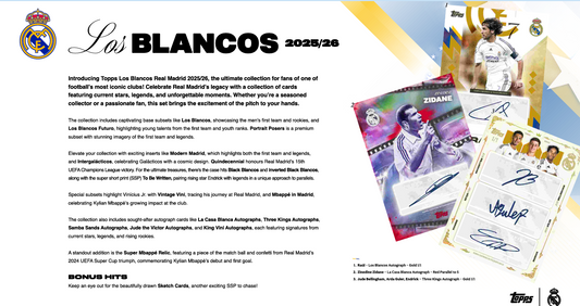 Topps Real Madrid Los Blancos 2026 - Hobby Box