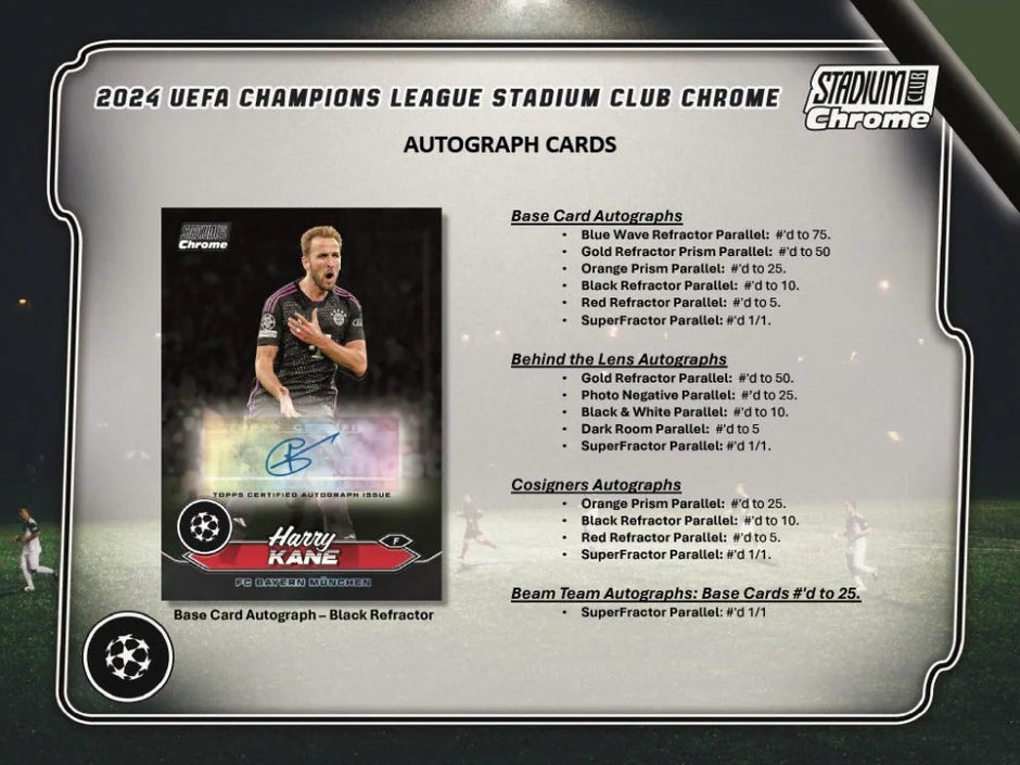 2023-24 Topps Stadium Club Chrome UEFA Club Competitions Hobby Box