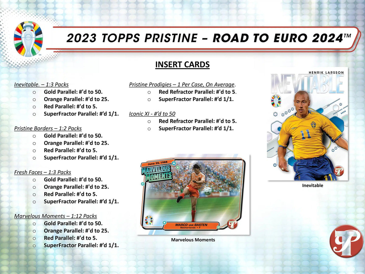 Topps Pristine Soccer Road To Euros 2023 - Hobby Box