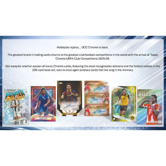Topps Chrome UCC 2025/26 - Hanger Box - PRE-ORDER