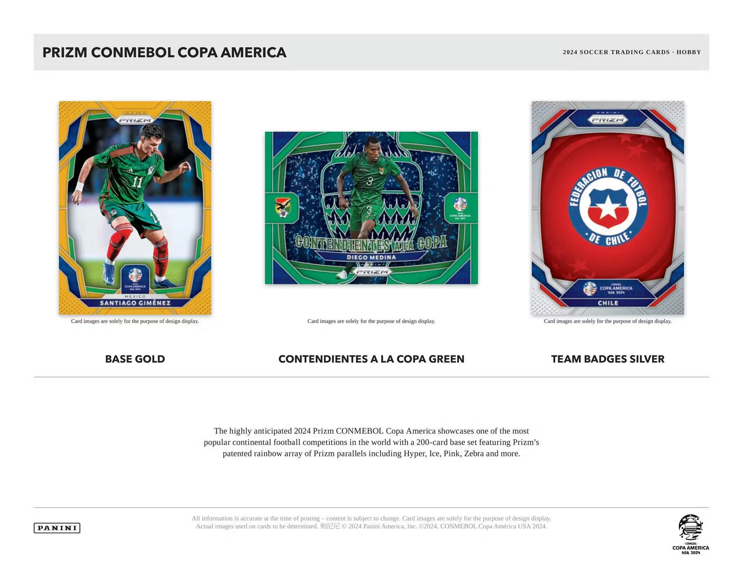 Panini Prizm Copa America Soccer 2024 - Hobby Box