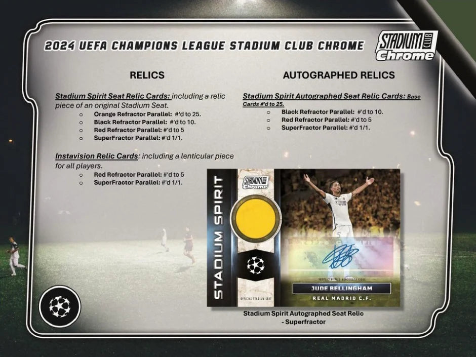 2023-24 Topps Stadium Club Chrome UEFA Club Competitions Hobby Box