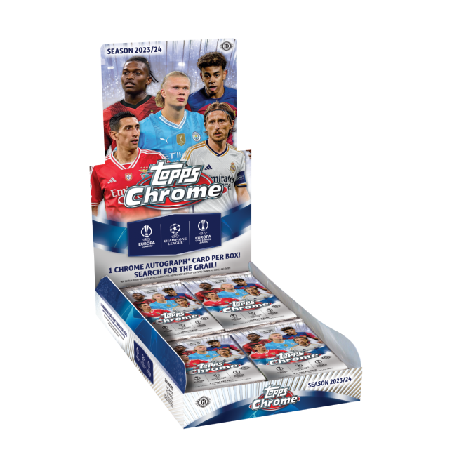 Topps® Chrome UEFA Club Competitions 2023-24 - Hobby Box