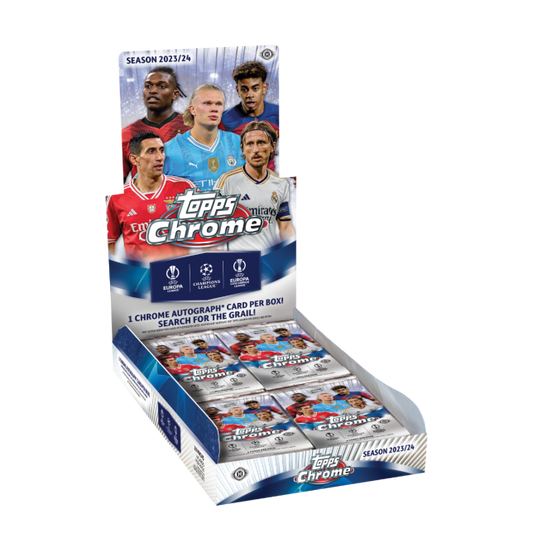 Topps® Chrome UEFA Club Competitions 2023-24 - Hobby Box