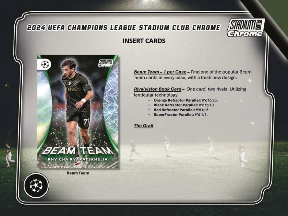 2023-24 Topps Stadium Club Chrome UEFA Club Competitions Hobby Box