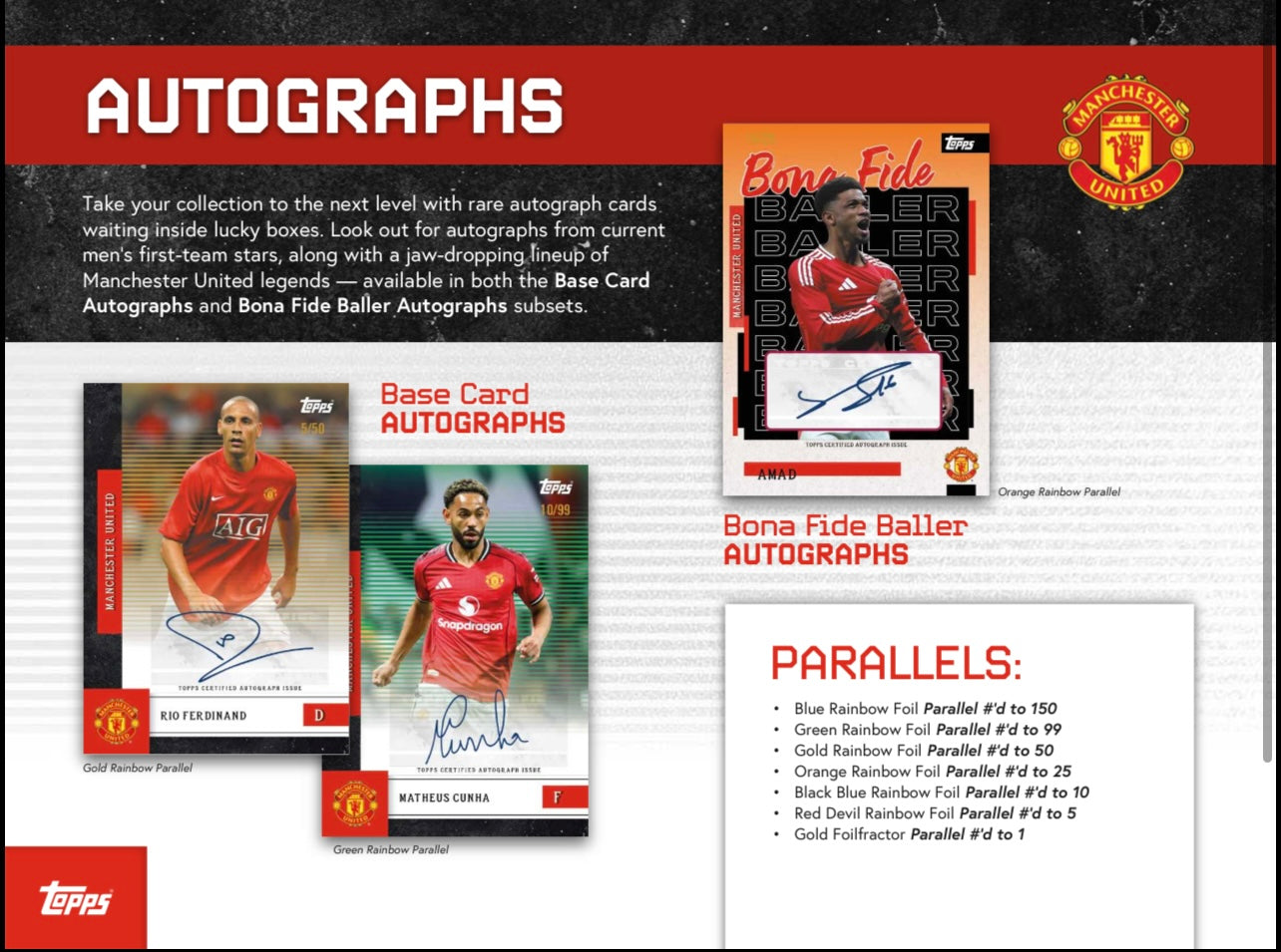 Topps Manchester United Team Set 2025/26 - PRE ORDER