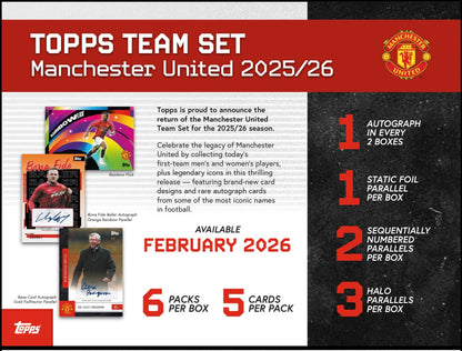 Topps Manchester United Team Set 2025/26 - PRE ORDER