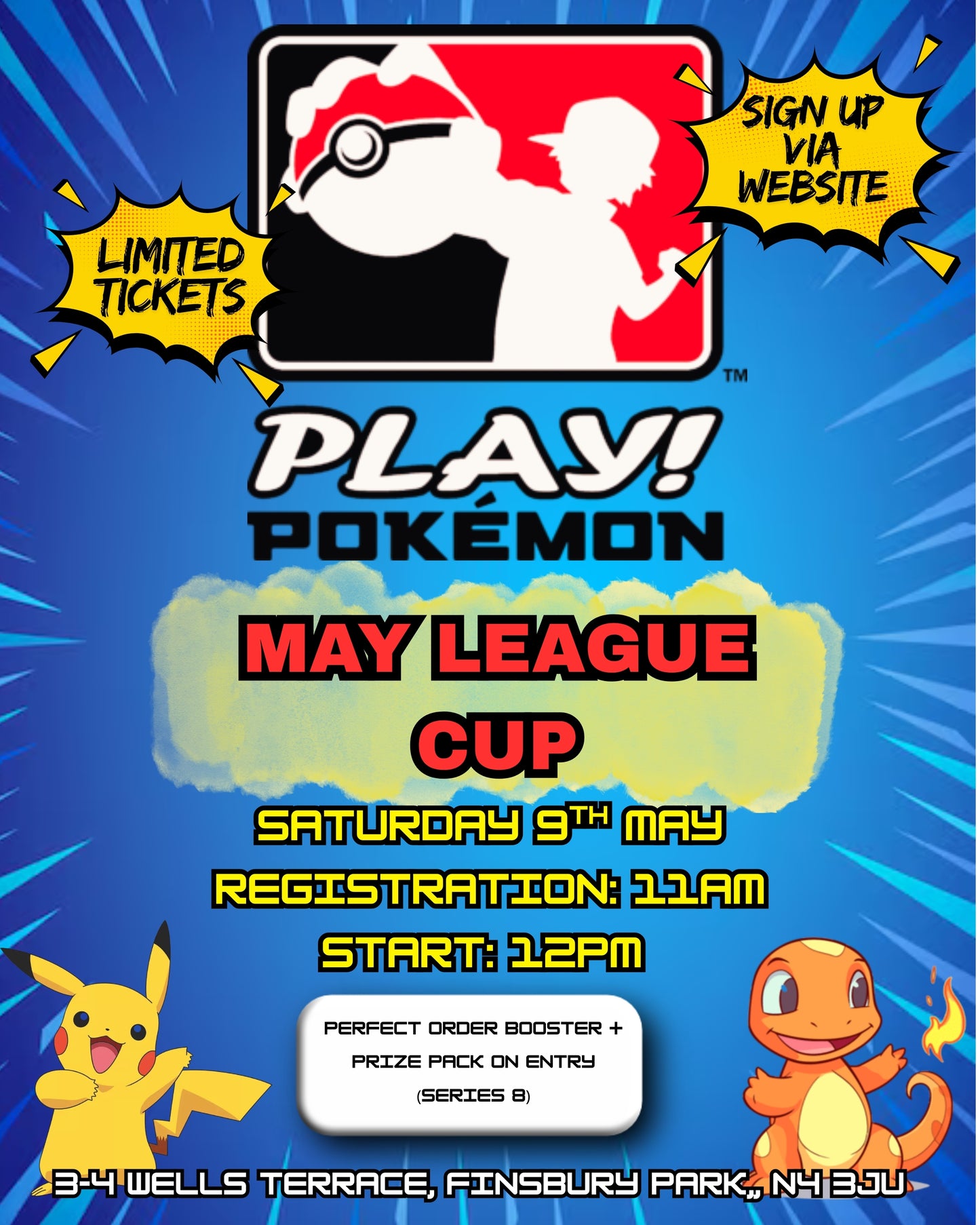 POKEMON PLAY - MAY LEAGUE CUP 2026 - SATURDAY 9TH MAY