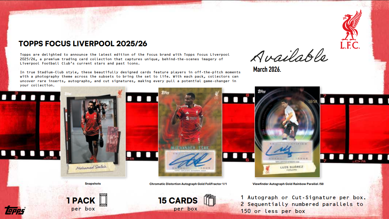 Topps Focus Liverpool 2025/26