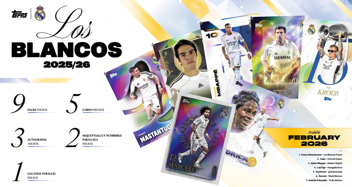 Topps Real Madrid Los Blancos 2026 - Hobby Box