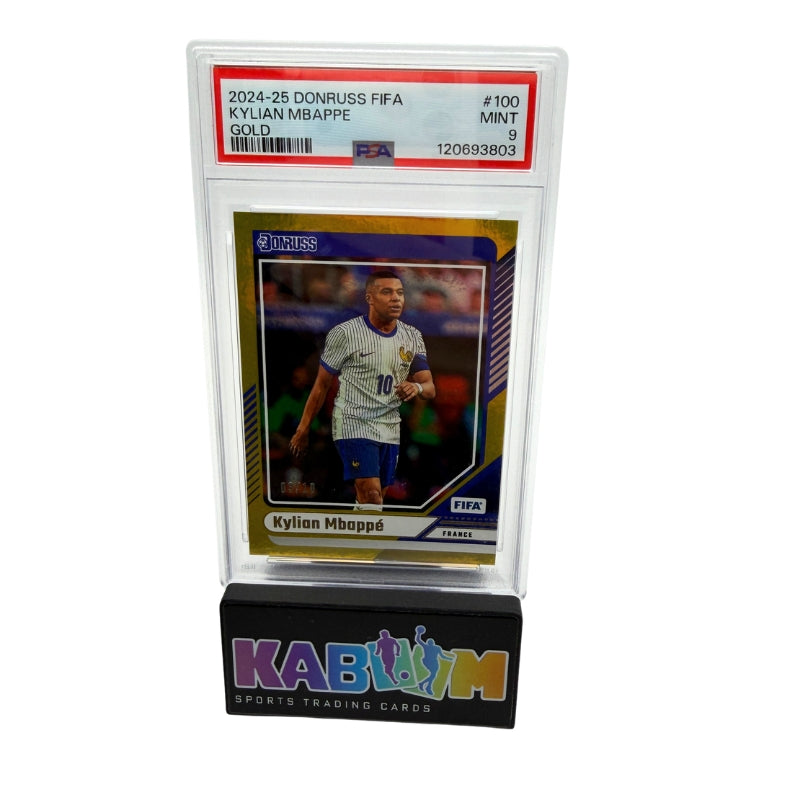 Kylian Mbappe /10 Gold PSA 9 Panini Donruss Fifa 2024-25