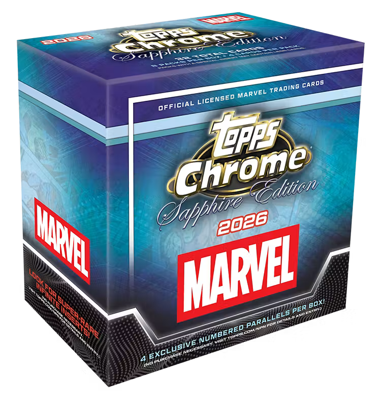 Topps Chrome Marvel Comics Sapphire Edition 2026- Hobby Box