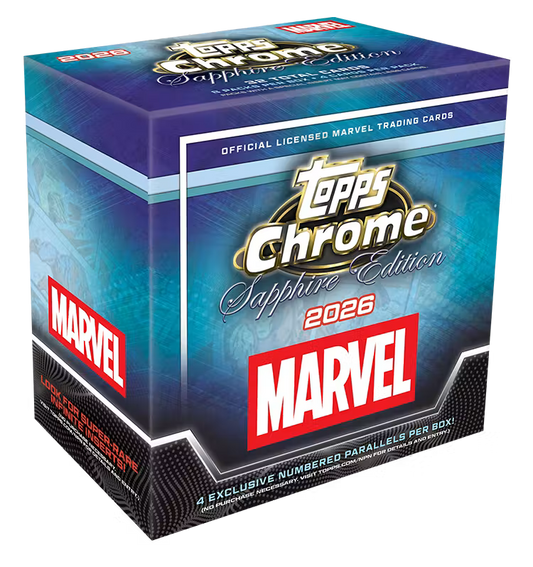 Topps Chrome Marvel Comics Sapphire Edition 2026- Hobby Box